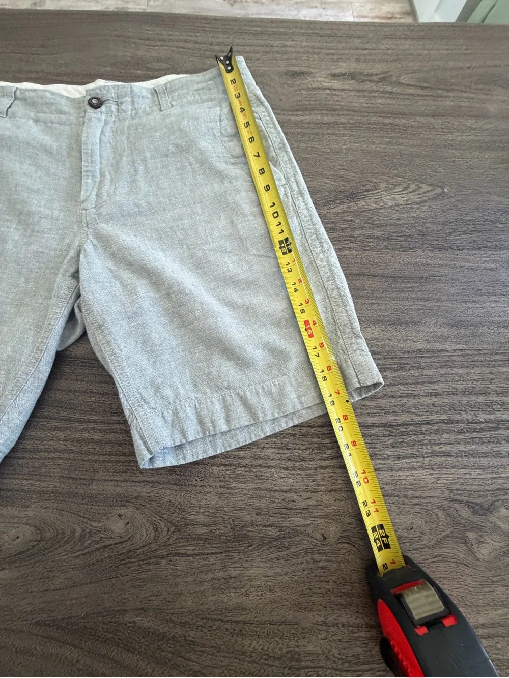 J. Crew Light Gray Flat-Front Linen-Blend Shorts